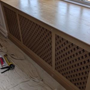 Window seat with removable top.