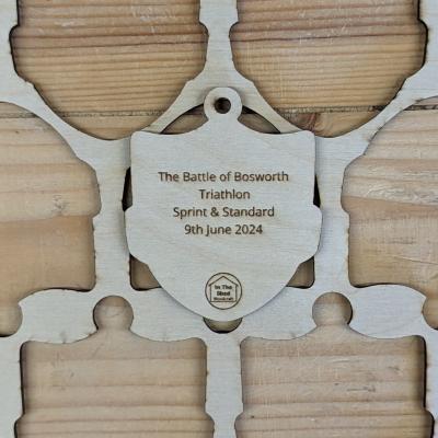 Back of a finished medal