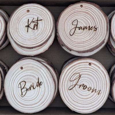 Wedding seat markers