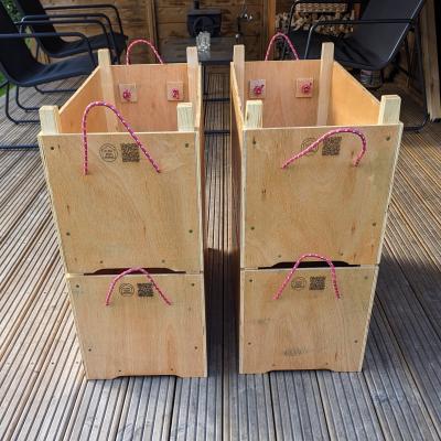 4 Woodland Tool Boxes